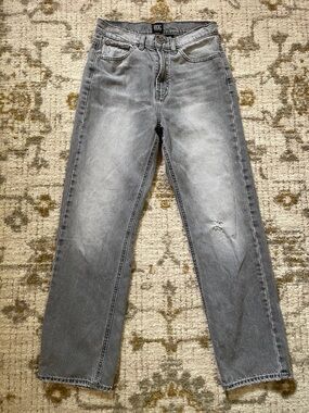 BDG Cowboy High-Rise Jeans in Light Gray Wash 28